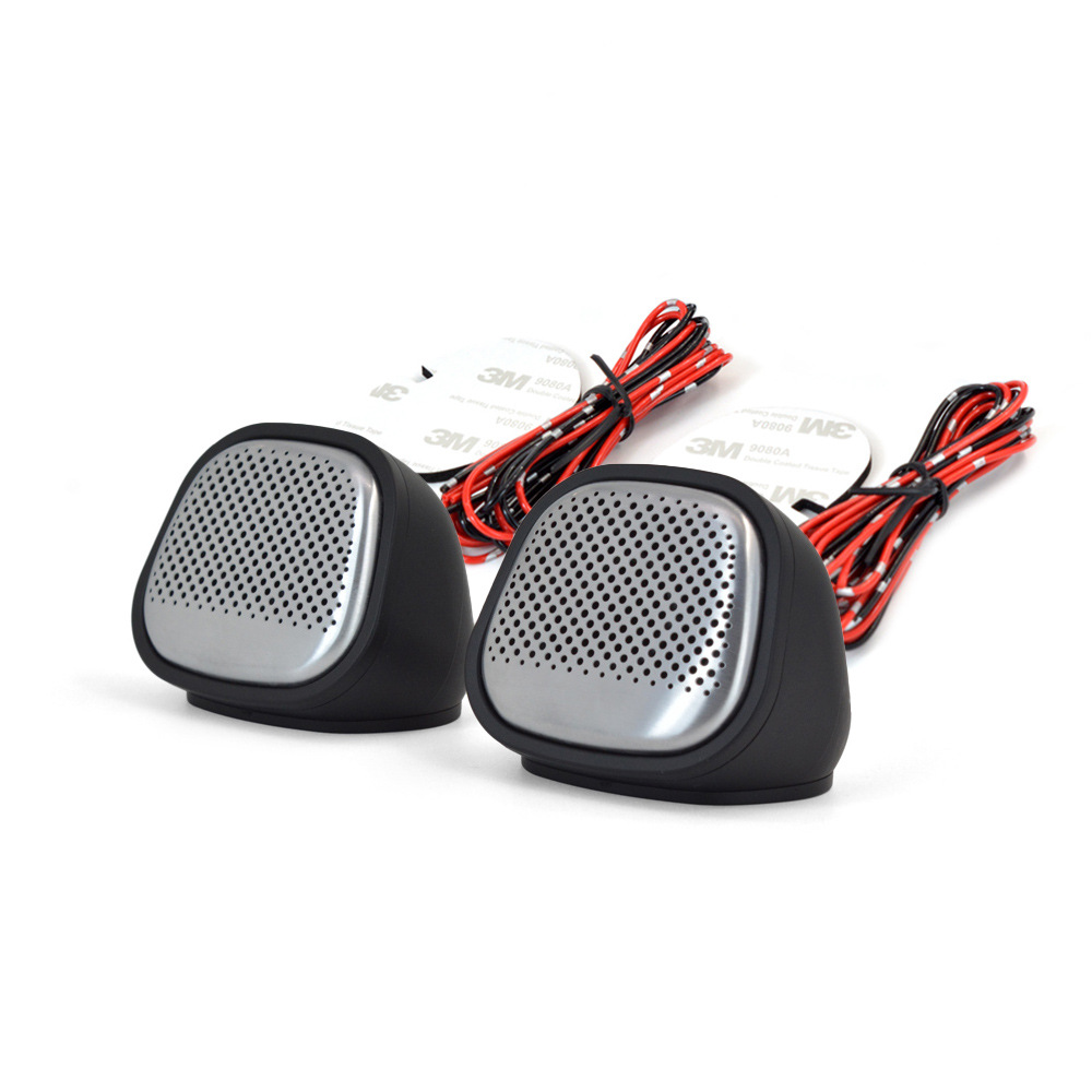 Dashboard 2.5inch Tweeter Base Tweeter Shell Bracket Stainless Steel Brushed Mesh Cover Car Audio Modification
