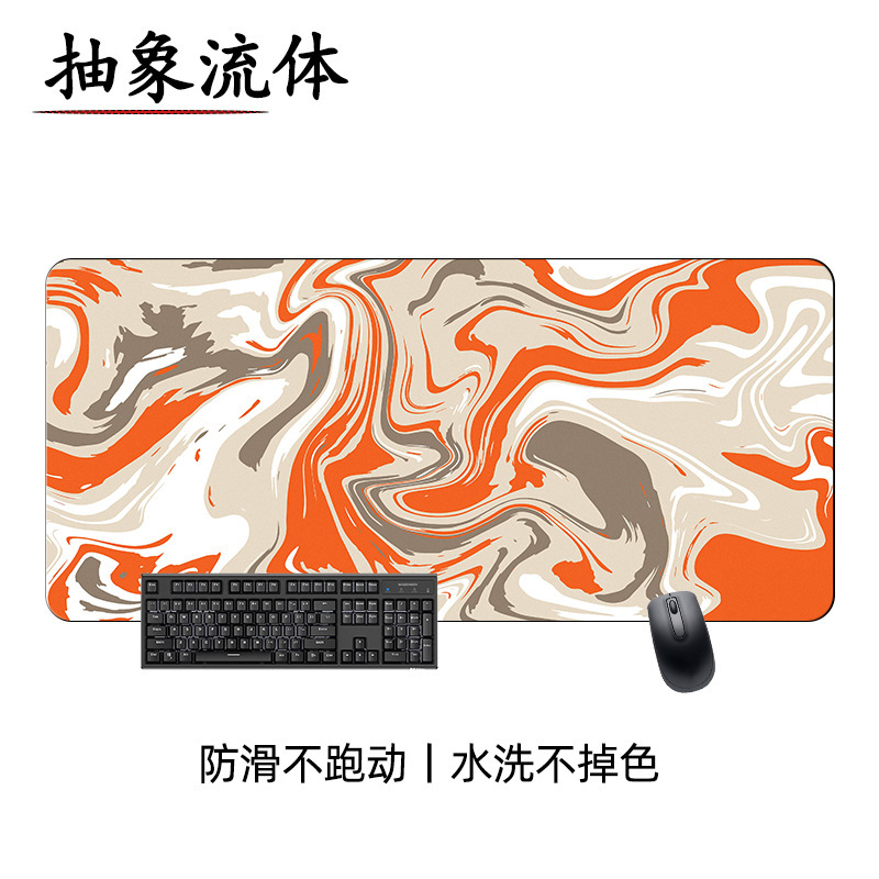 クロスボーダー熱図線流体マウスパッド抽象波紋滑り止め大テーブルパッドゲームキーボードパッド超厚|undefined