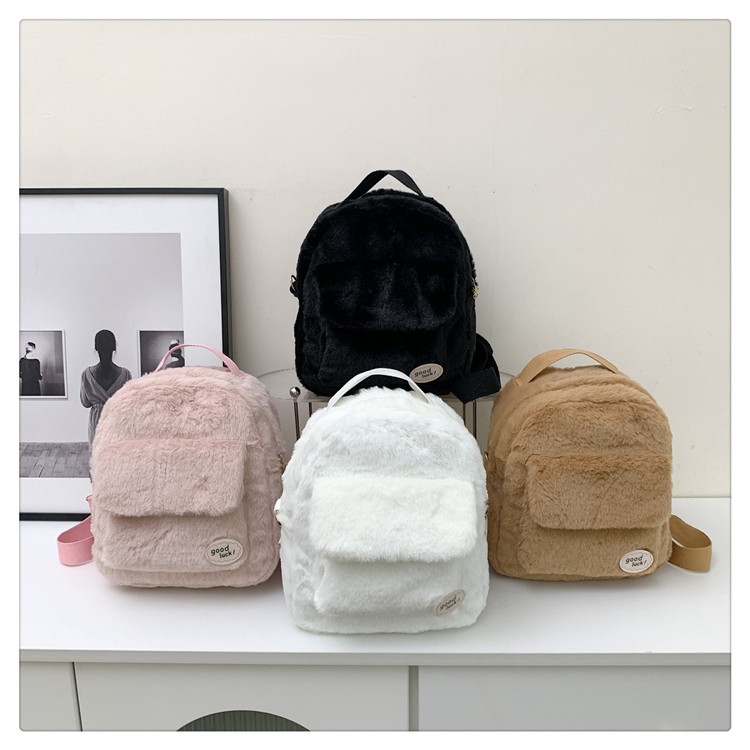 Waterproof 13 Inch Solid Color Casual Holiday Women's Backpack display picture 9