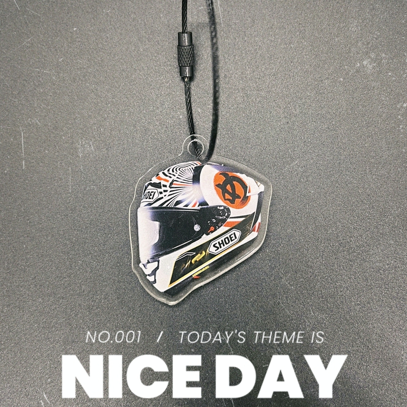 Suitable for Shoei Helmet X Niche X5 Pendant Ins Acrylic Key Z8 Motorcycle Couple Bag Pendant