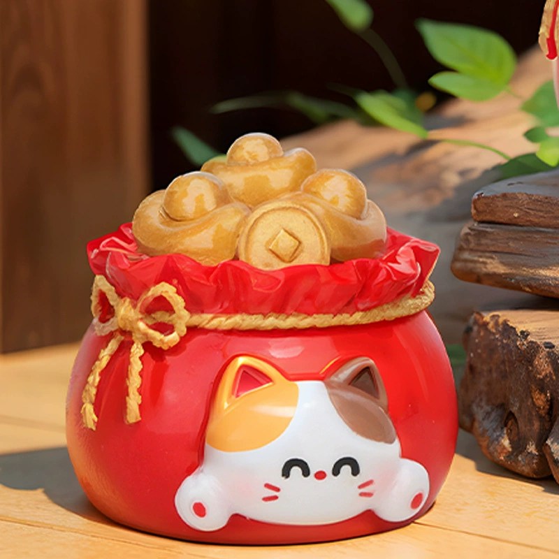 Новый милый питомец-фигура котенок стикеры Meow, защитная коробка, творческие настольные украшения, декоративные подарки на праздники