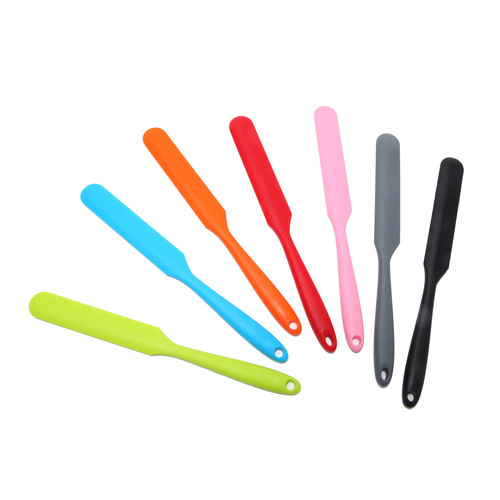 Cross-border baking long strip spatula all-in-one small silicone spatula butter cream mixing knife scraping spatula