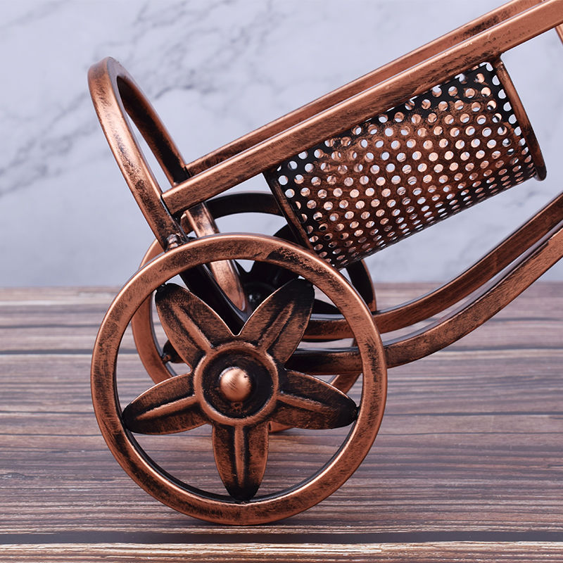 Creative Wine Rack Parade Carriage Ornaments Retro Wine Bottle Wine Cabinet Decoration Home Modern Simple Wine