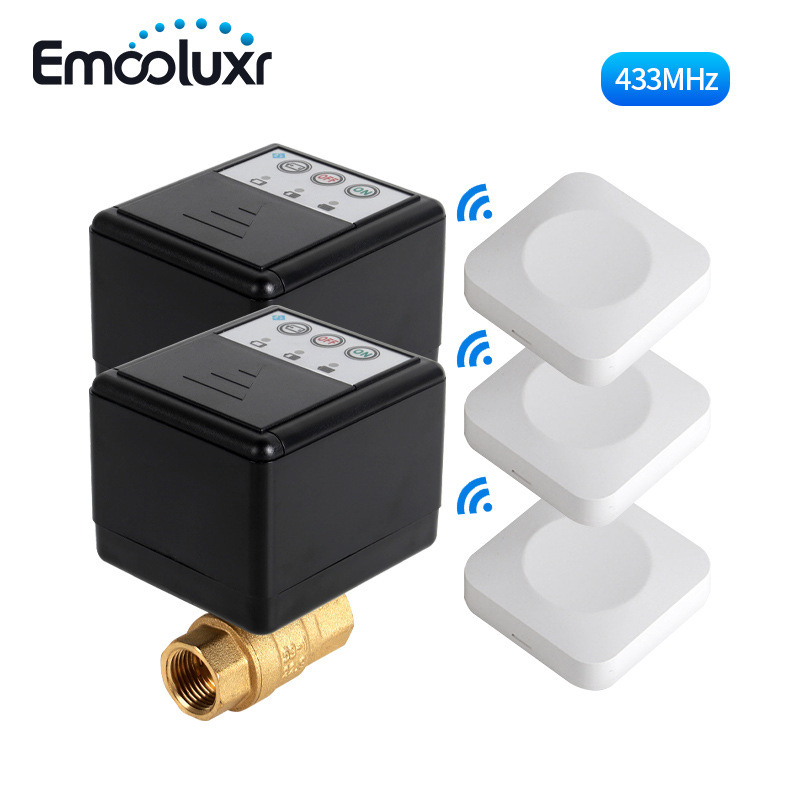Wireless Smart Valve Battery-Powered Water Sensor (2 Ball Valves and 3 Sensors) Dn15Dn20Dn25 Wireless Smart Valve Battery-Powered Water Sensor (2 Ball Valves and 3 Sensors) Dn15Dn20Dn25
