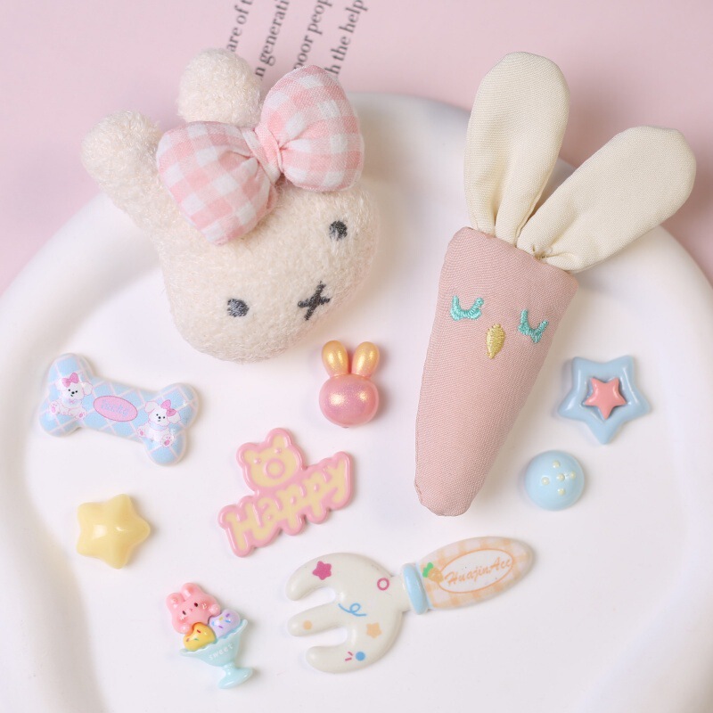 New Plush Miffy Rabbit Doll Bag Pendant DIY Accessories Accessories Hat Scarf Gloves Brooch Hair Accessories
