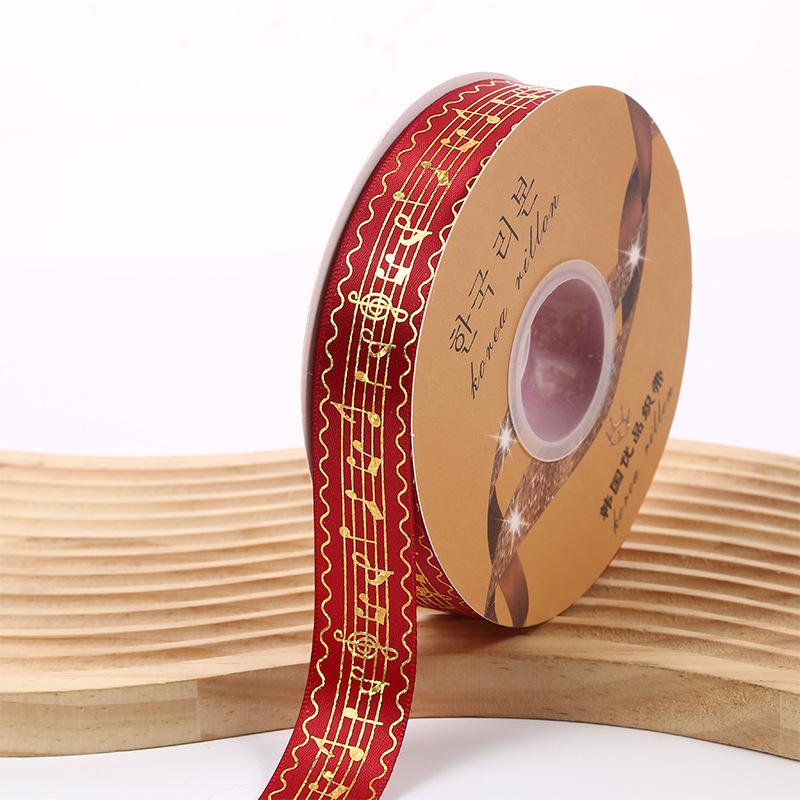 Bandeja de Bar cinta hecha a mano patrón de espectro de piano de oro láser nota caja de regalo cinta de embalaje cinta de fábrica al por mayor