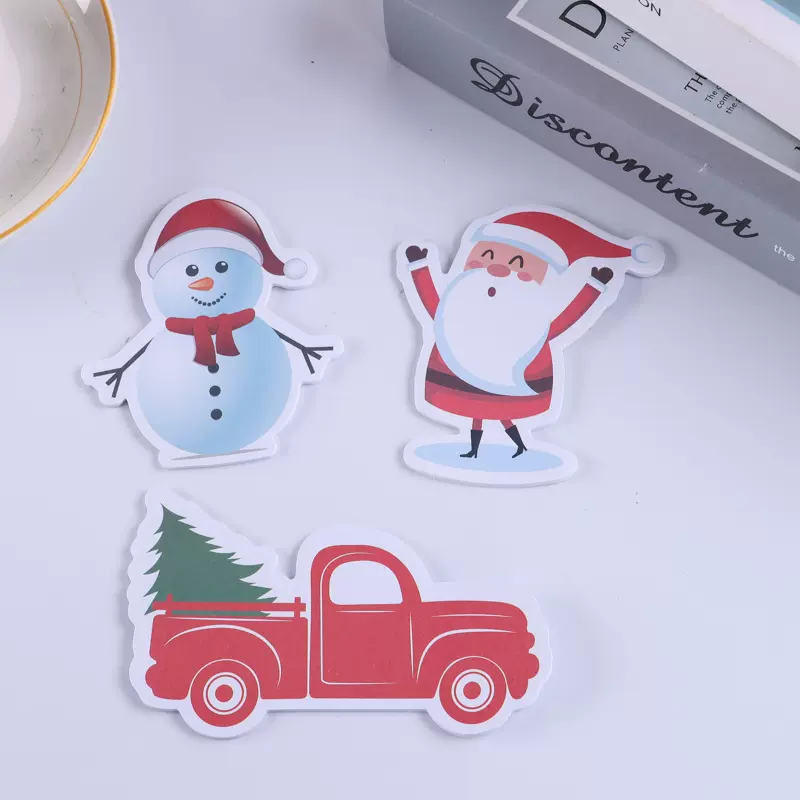 定制圣诞节便利贴学生用便签纸卡通便签贴治愈系手帐贴纸留言贴