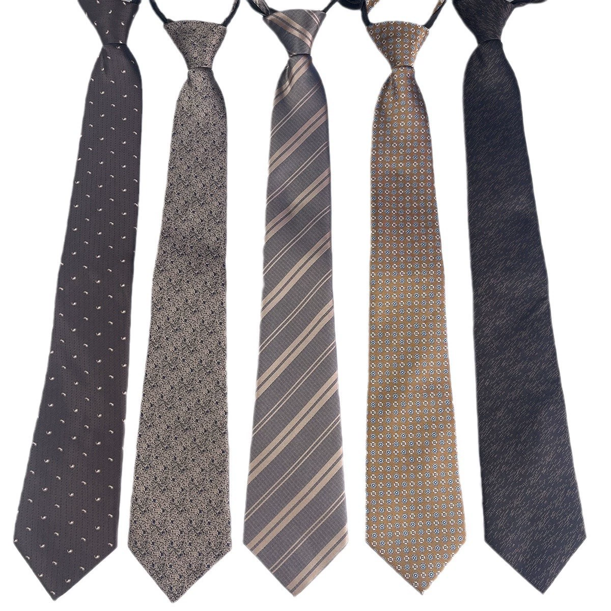 Men's tie, suit for leisure with zipper, direct factory sales, 8cm
