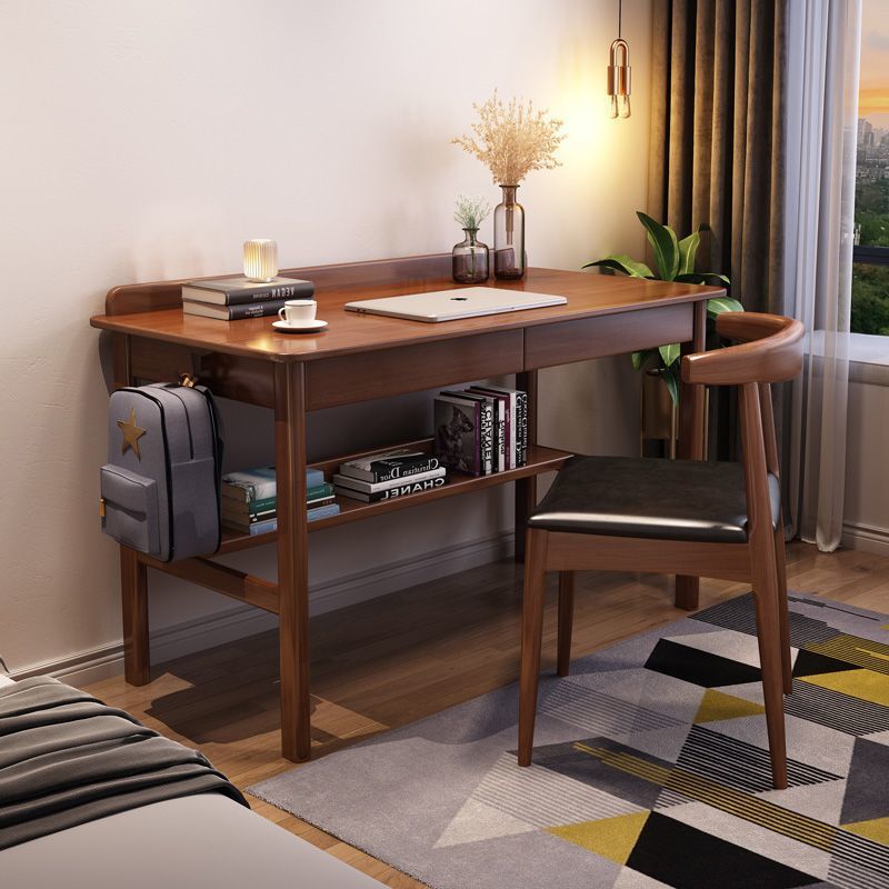 Modern Solid Wood Children's Study Table Primary School Students Home Writing Table Bedroom Bedside Simple Desktop Office Computer Table