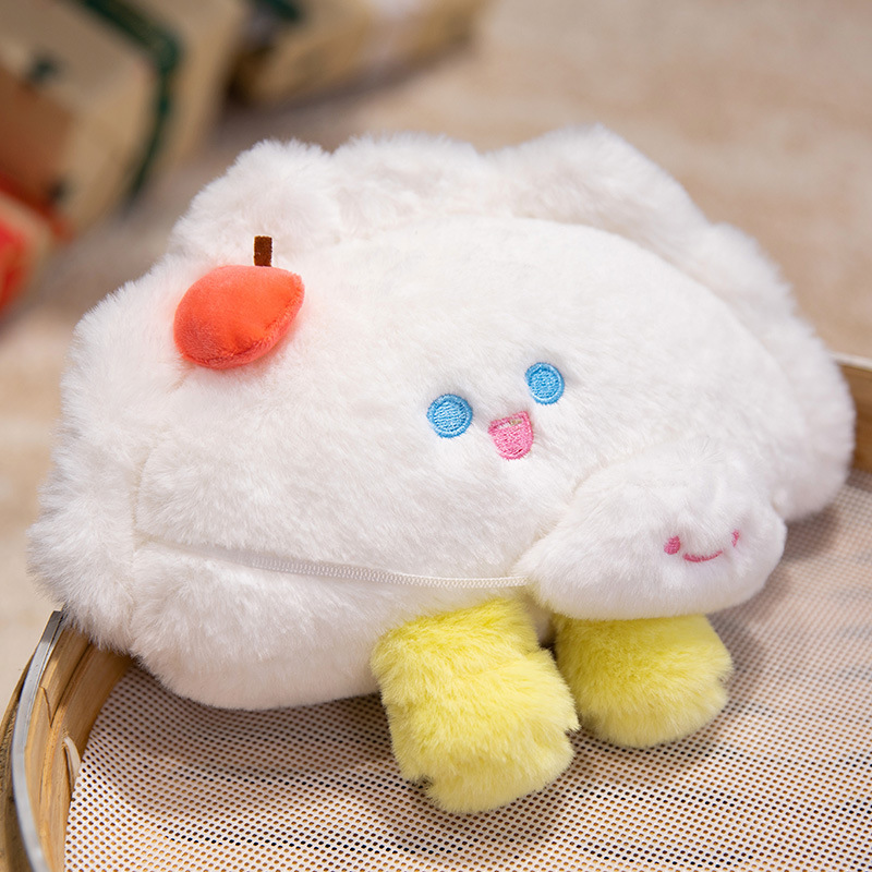 かわいい朝茶まんじゅう人形蒸し餃子ぬいぐるみ女の子睡眠ベッドメイト枕人形誕生日ギフト人形|undefined