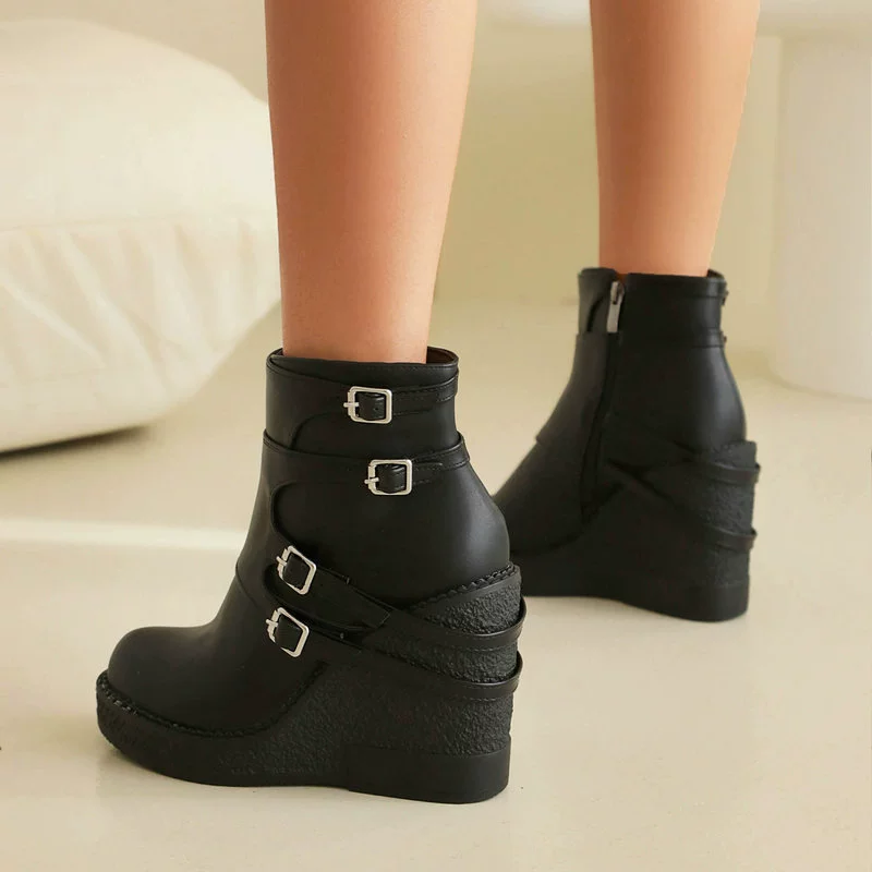 Демисезонный черный ремень, пряжка, low boots, 2024 год, 40