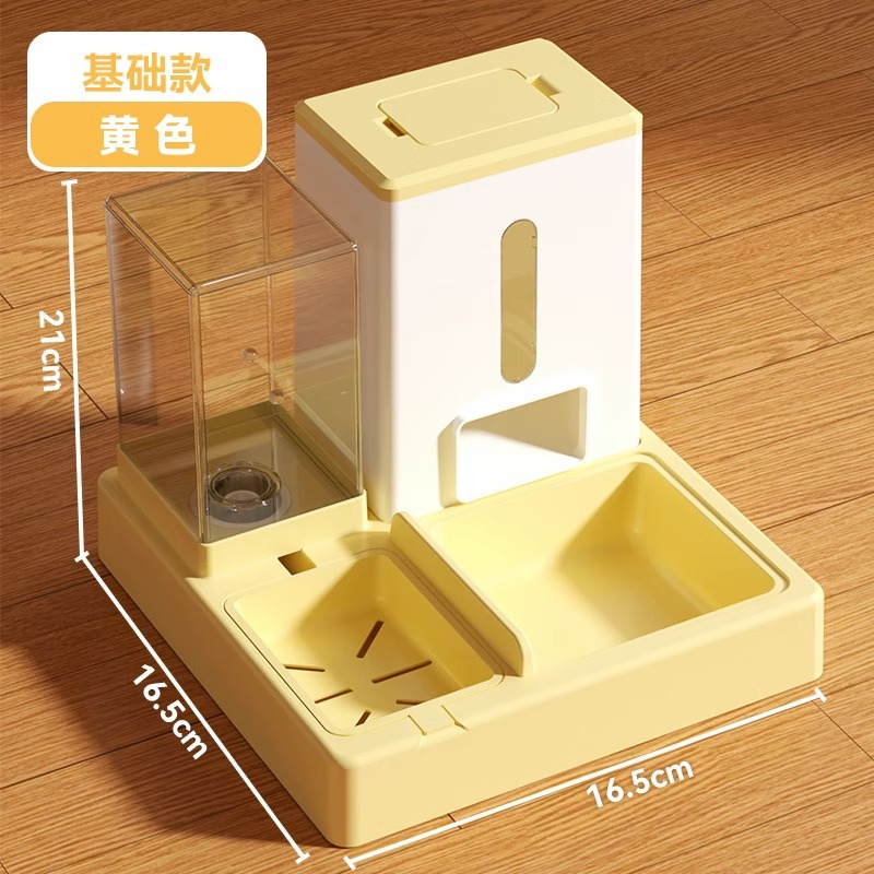 Cat Bowl tazón de comida para gatos tazón de acero inoxidable para mascotas doble tazón alimentador automático de agua potable tazón de perro agua potable suministros integrados