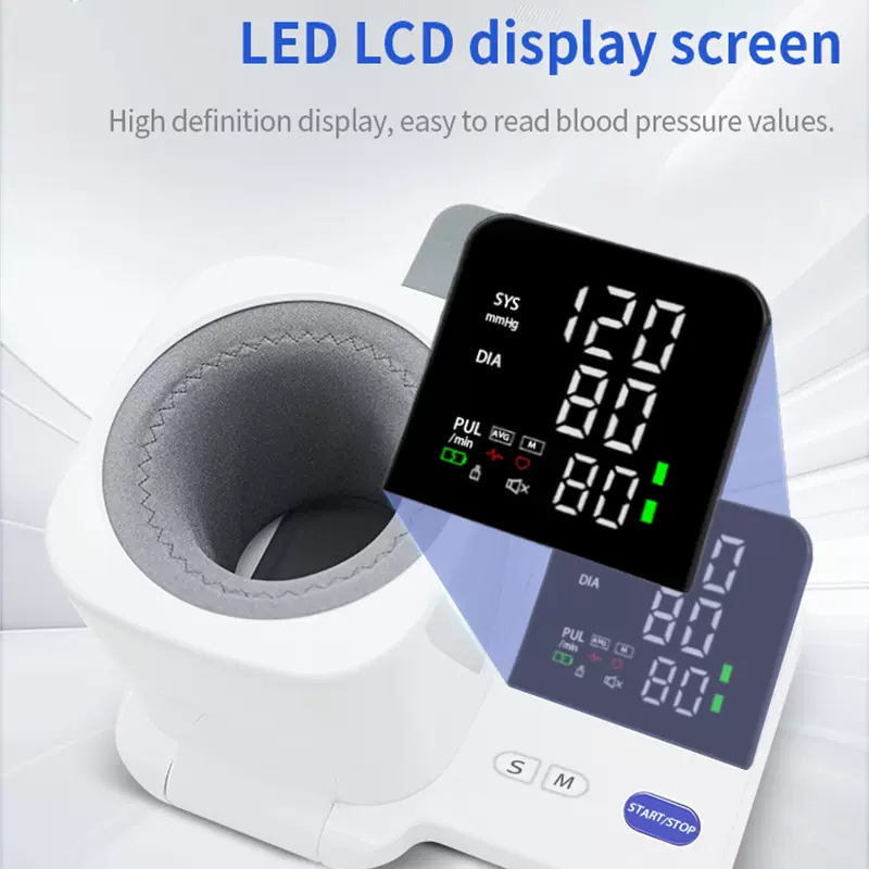 英文家用血压计臂筒式院线级隧道血压计led大屏血压仪外贸血压计