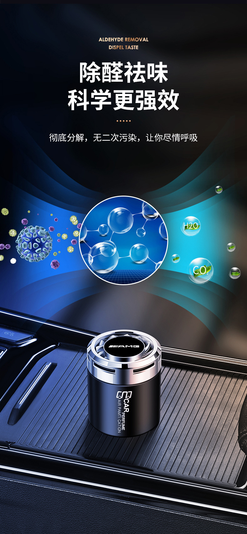 Mercedes-Benz AMGE-Class, C-Class, CLA, G-Class, GLE, A-Class car solid fragrance, car air freshener, interior perfume decoration
