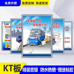 Traffic Safety Common Sense Poster Poster Traffic Accident Case Safety Knowledge Wall Chart Fatigue Driving Overload Danger