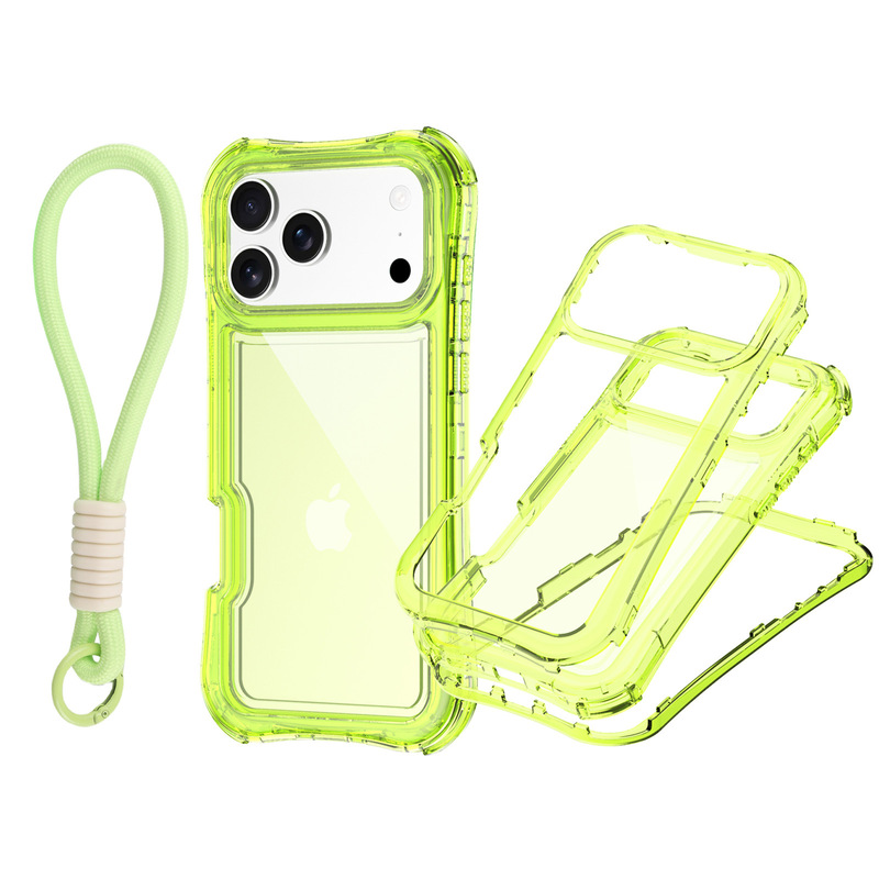 Suitable for Iphone17Promax Lanyard Phone Case, Apple 16 Four-Corner Air Cushion Anti-Fall Protective Cover, 15 Three-In-One Suitable for Iphone17Promax Lanyard Phone Case, Apple 16 Four-Corner Air Cushion Anti-Fall Protective Cover, 15 Three-In-One