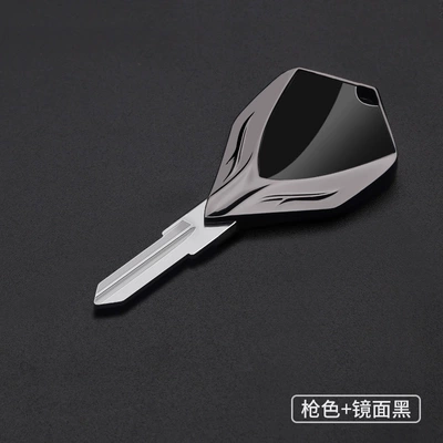 Motorcycle Key blank suitable for - gunmetal-mirror-black-bm-101