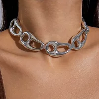 Цепь Link Style Ожерелье в стиле ретро-панк-стиле украшения преувеличенные хип-хоп трансграничные