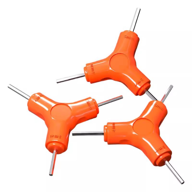 三叉 Y型内六角扳手2.5 3 4 5 6 8mm三头组合六棱 自行车修理工具