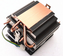 AMDAM3AM4铜底4热管CPU散热器9CM液压温控风扇