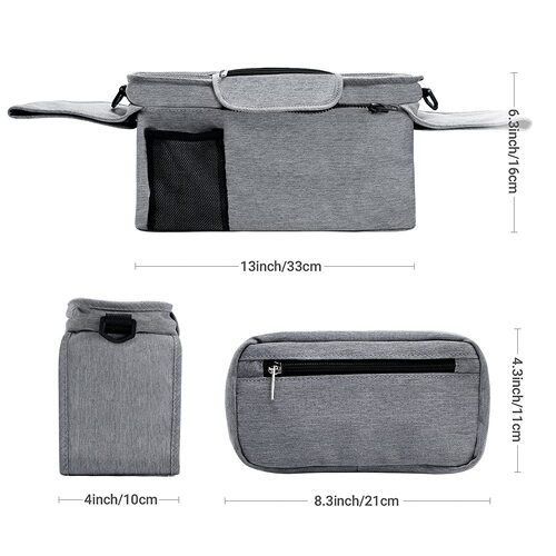 Amazon best-selling portable baby carriage bag outdoor child stroller hanging bag large capacity bottle diaper bag