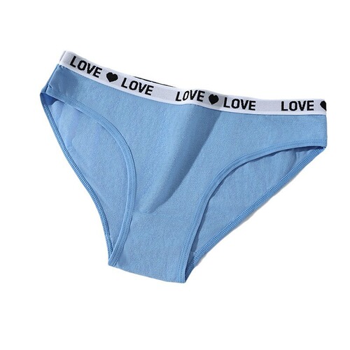 New Women's Underwear Sexy Letter Underwear Cotton Sports Invisible Low-Rise Triangle Pants Overseas Supply