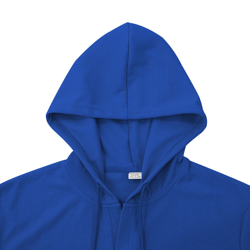 Men's Waffle Knit Hooded T-Shirt And Shorts Set - Summer Athletic Casual Short Sleeve Outfit_viptrois.com
