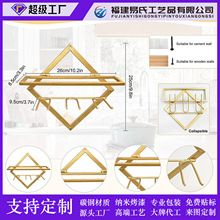 折叠创意壁挂葡萄酒架红酒杯架展示架墙上架红酒杯架倒挂挂墙酒架
