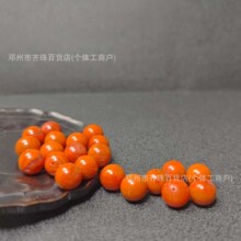 天然川料南红玛瑙散珠diy原矿火焰纹满肉瓦西圆珠老型珠配饰批发