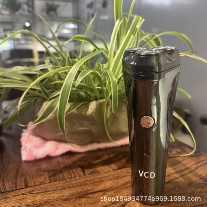 VCD剃须刀充电电动男士刮胡刀浮动3刀头USB充电302型号|undefined