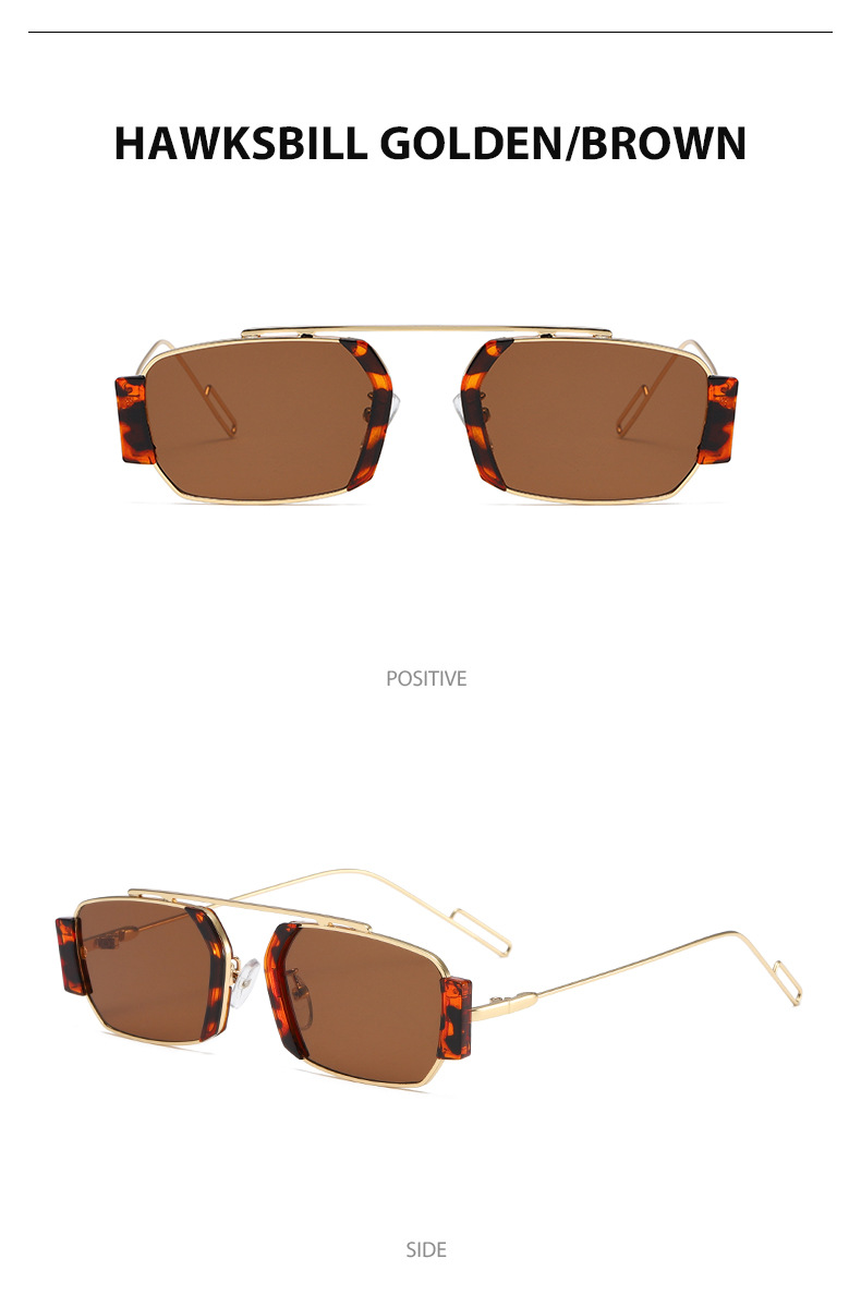 Polygon Sonnenbrille Für Damen Und Herren Steampunk Design_voghion.com