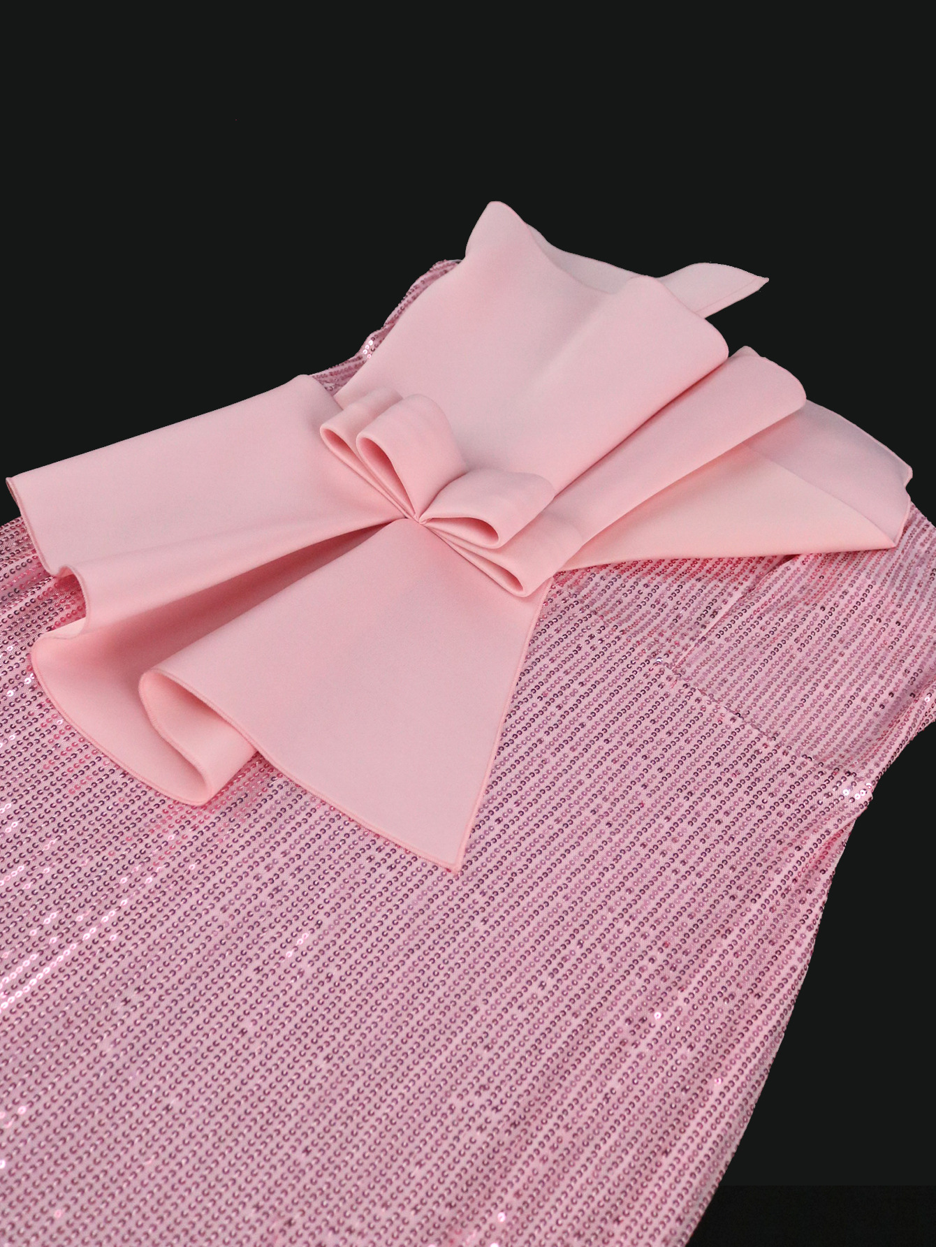 Women's Clothing designer series tube top bow one step skirt banquet party style dress dress_voghion.com