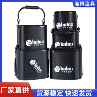 Fishing Small Square Bucket EVA Bucket Square Fishing Bucket with Net Foldable Portable Bucket Car Bucket
