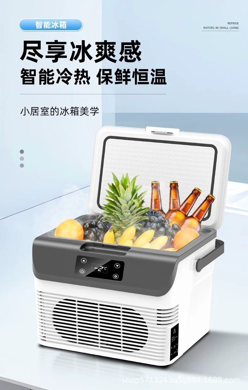 Mini Refrigerator 2-8 Degrees for Storing Traditional Chinese Medicine, Breast Milk, Insulin; Portable Heating and Cooling for Home Use, 12V 24V Truck Use
