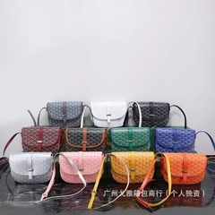 Goyardゴヤ男女同モデルのサドルバッグ犬牙上品徳郵便バッグ肩掛け女性バッグプリントシンプル