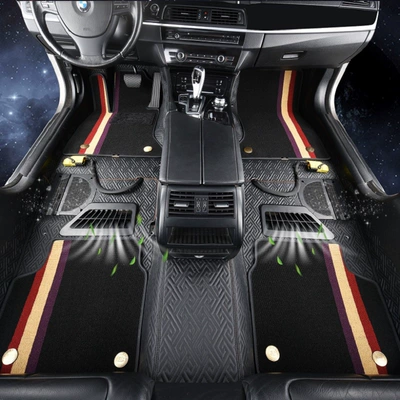Crown Roadurv Floor Mats 36: Ayaqaltılar (Kovriklər) - black-samurai-double-layer