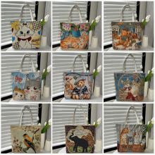 棉麻刺绣帆布包外贸新马泰民族风单肩包女沙滩包时尚大容量手提包