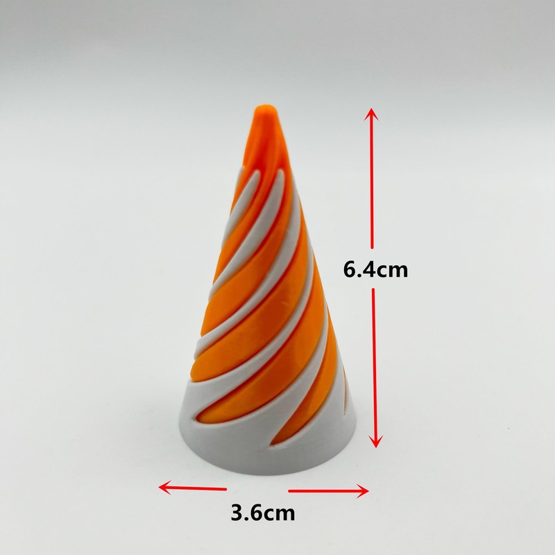 国境を越えたホットセール 3D プリント円錐形減圧おもちゃ 2 色の立体挿入子供の教育開発おもちゃ|undefined