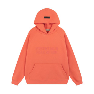 Cross-border wholesale tide brand FOG double-line Essentials chest double-row large letter hooded pullover fleece-lined sweater