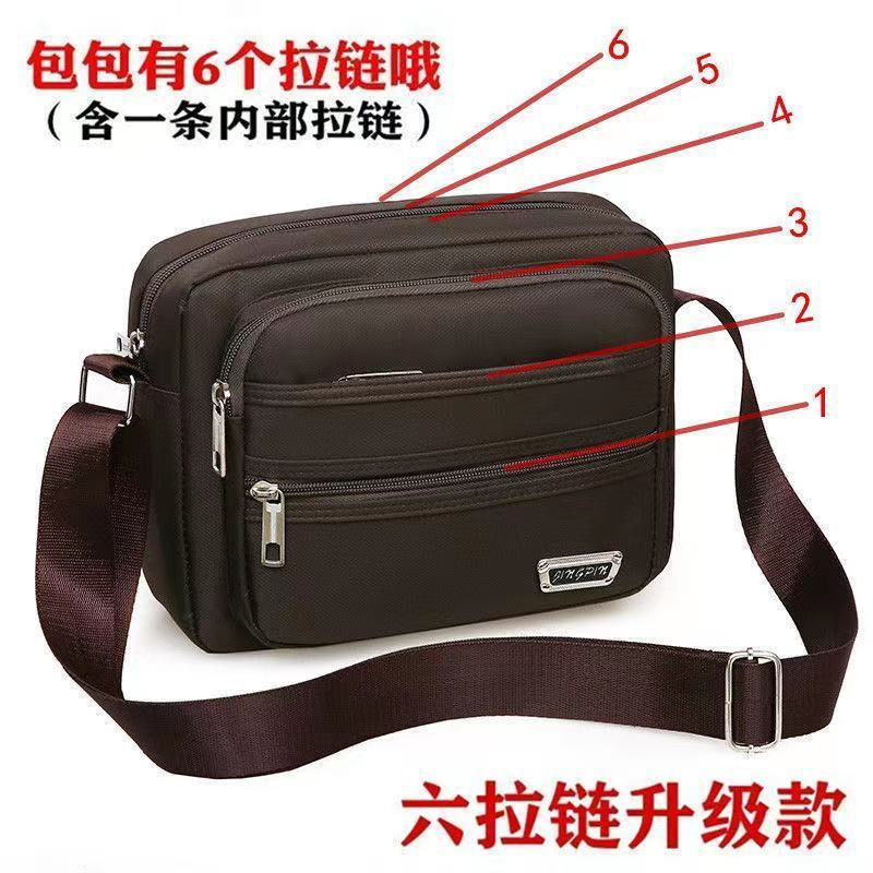 New business bag for men and women, nylon wallet, canvas cashier bag, single-shoulder crossbody bag, Oxford cloth bag, Korean version New business bag for men and women, nylon wallet, canvas cashier bag, single-shoulder crossbody bag, Oxford cloth bag, Korean version