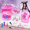 Cross border Lori children Makeup Box girl dance perform princess Cosmetics Nail Polish Lip Gloss Eye shadow Toys