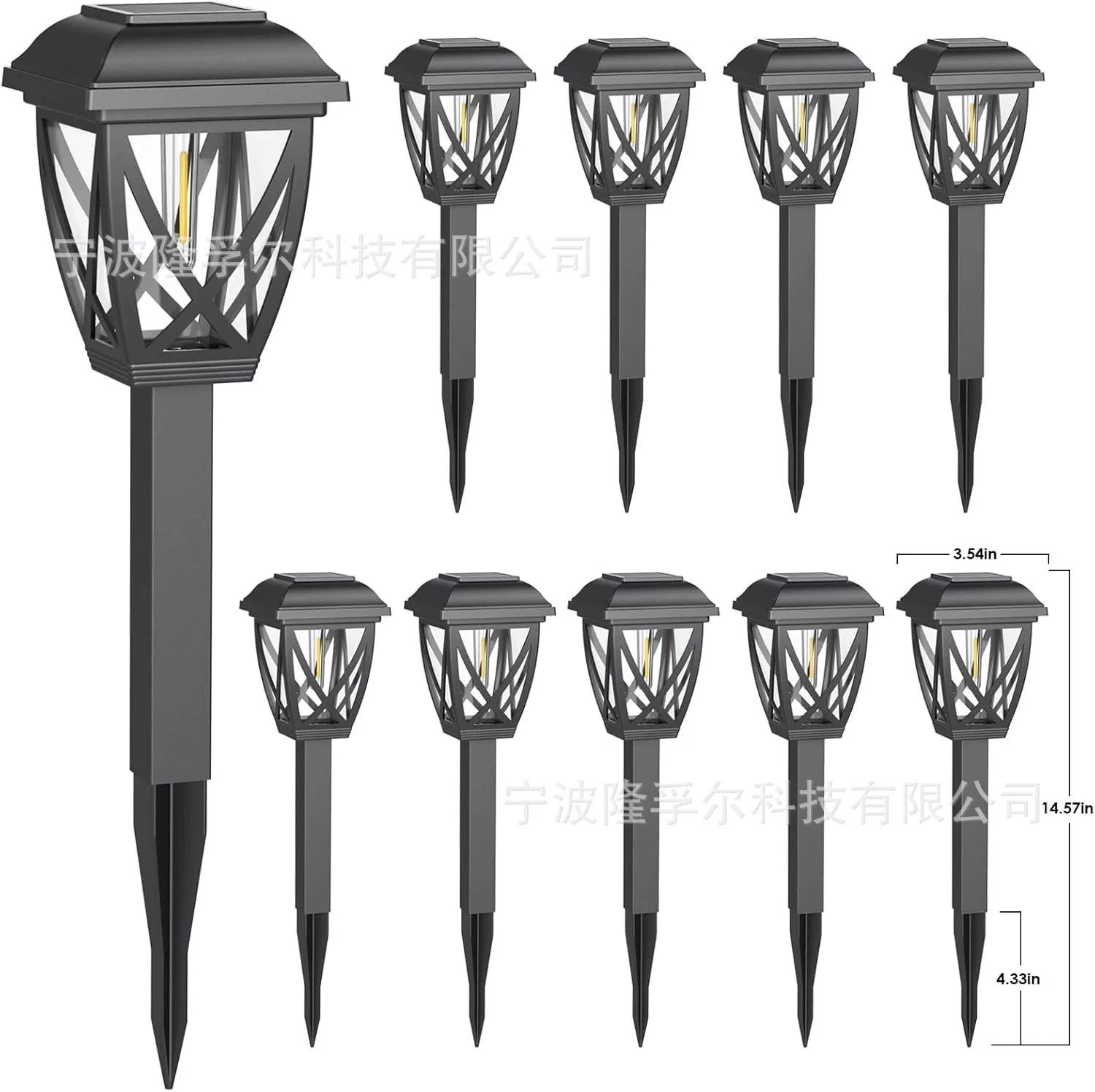 Incandescent lamp solar-powered, retro bulb for gazebo, Amazon