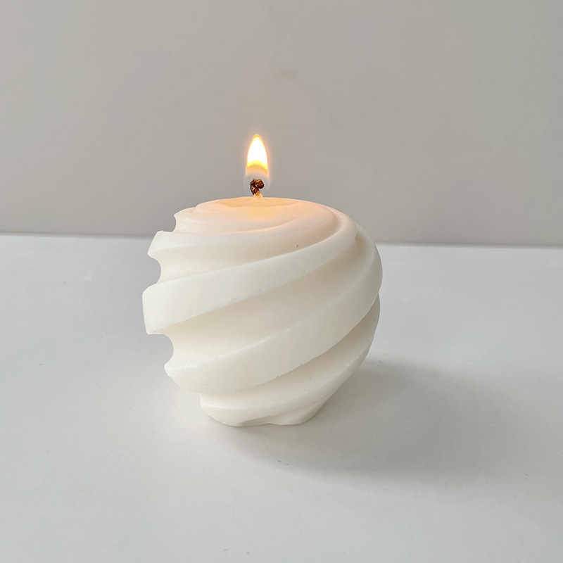 DIY hilo forma aromaterapia vela molde de silicona INS viento hilo bola geométrica hecha a mano jabón vela molde