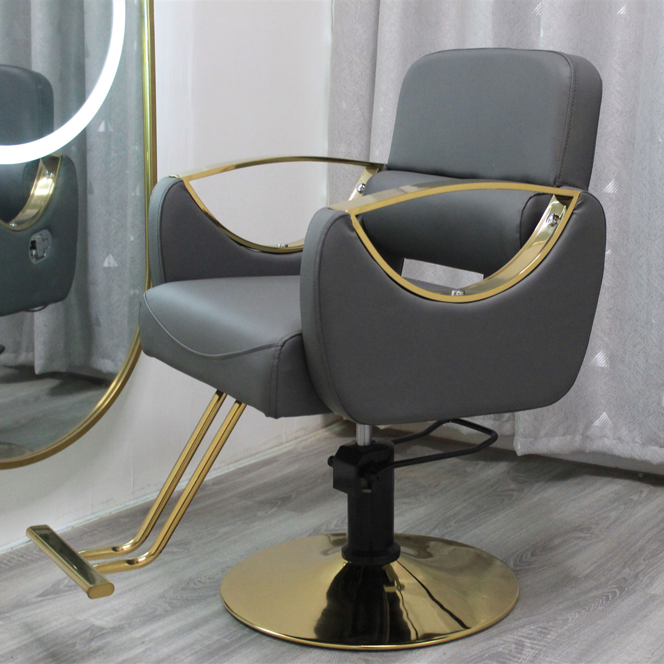 Sillas de peluquería, sillas de peluquería giratorias de acero inoxidable, sillas de peluquería, sillas de peluquería, sillas de peluquería, sillas de peluquería, sillas de peluquería