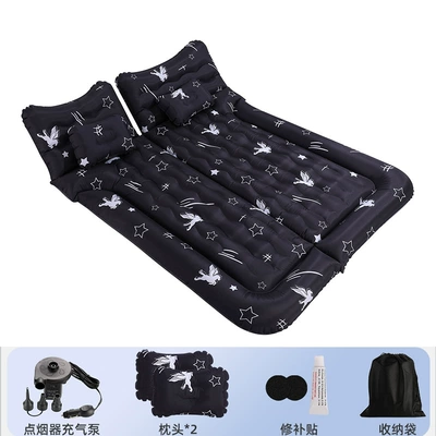 Vehicle-mounted inflatable bed — Rear Travel Mattress SUV Sleeping - suv-without-pier-46-points-color-black