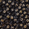 Acrylic beads with letters, accessory, English letters, 4×7mm, suitable for import