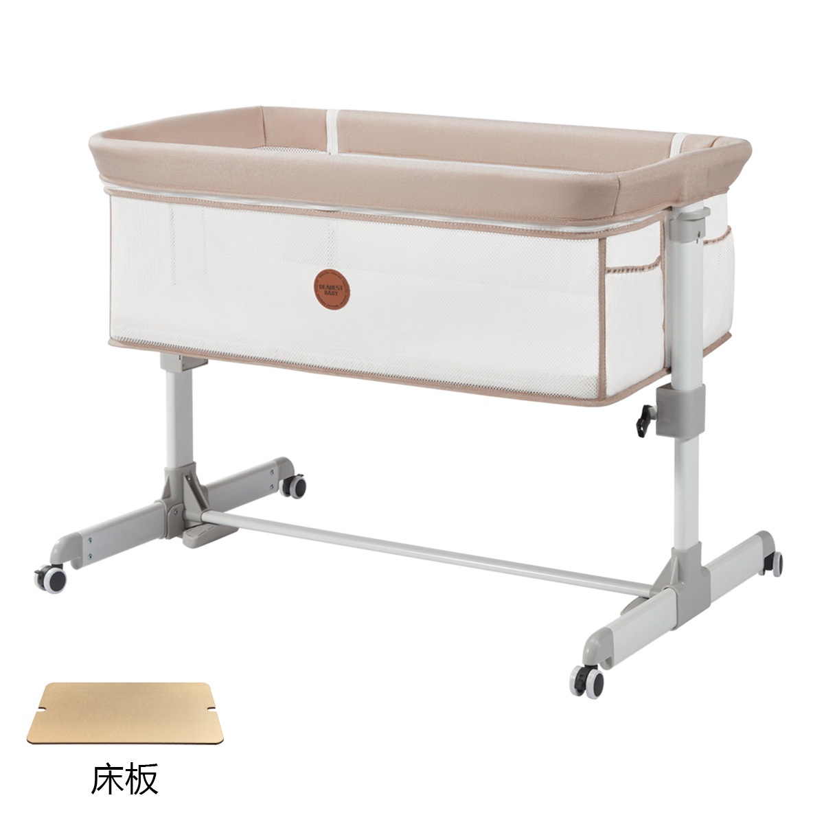 Cama de empalme para bebés, cama multifuncional BB, cama de empalme para recién nacidos, cama de cuna portátil móvil y plegable image 8