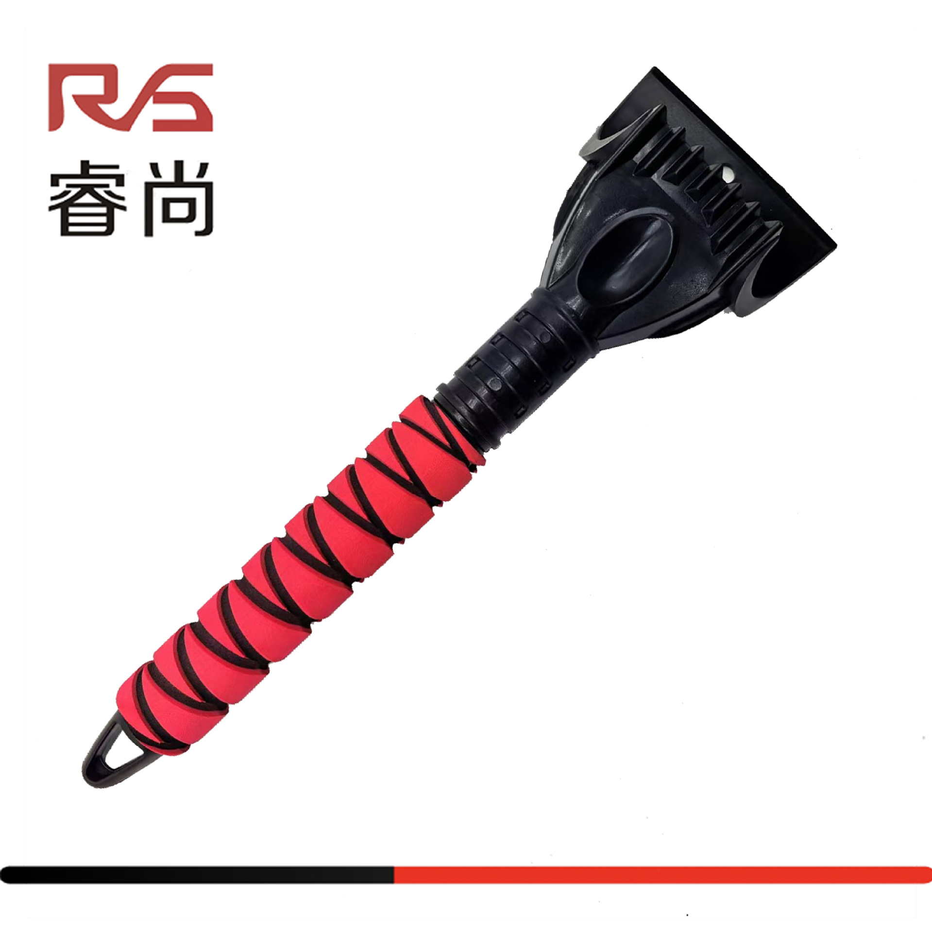 Cabeza de pala monocromática roja