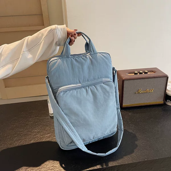 Shoulder Bag for Work, Lightweight and Simple Briefcase, Tablet and Laptop Commuting Storage Bag, Single-Shoulder Travel Bag