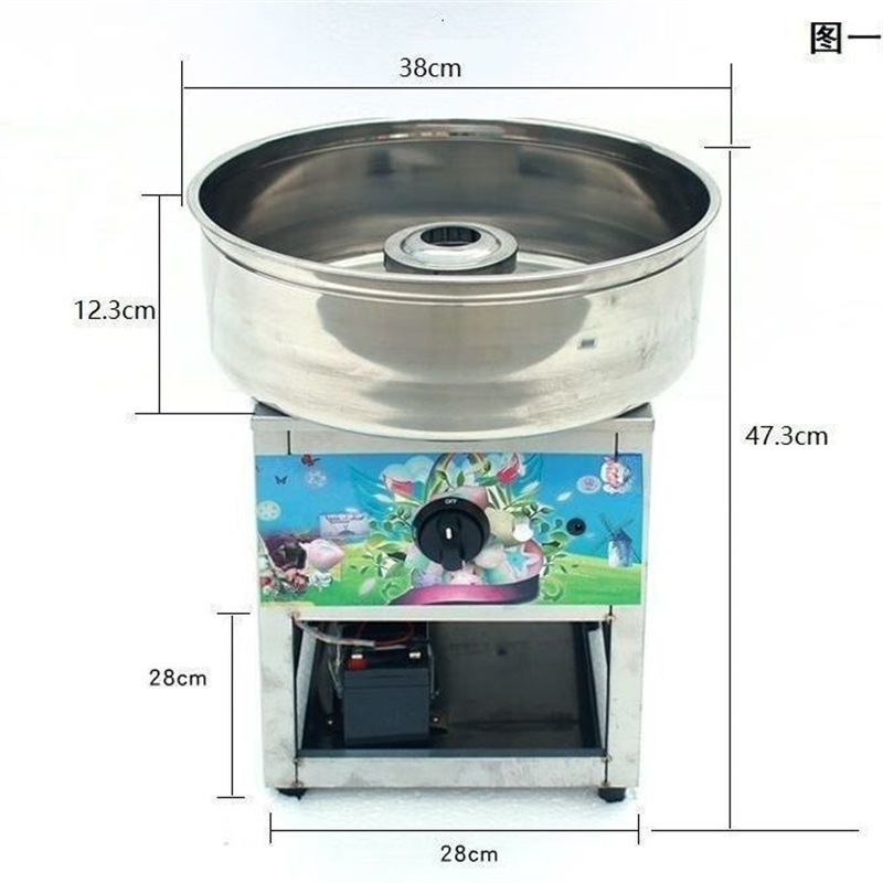 Máquina de marshmallow móvil comercial de gas eléctrico de color fancy marshmallow máquina de marshmallow estando